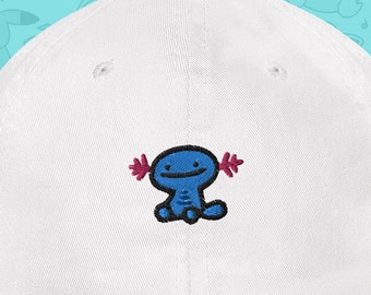 Embroidery Wooper Hat - Anime Embroidered Hat, Manga Embroidery Hat, Dad Hat