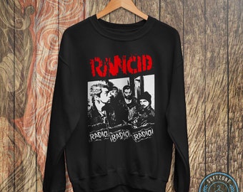 Vintage Rancid Band Radio Sweatshirt - Music Shirt, Rancid Shirt, Rancid Tour, Rock Band Music