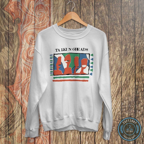 Vintage Talking Heads 90's Sweatshirt - Talking Heads Shirt, Talking Heads Tour, Rock Band Music