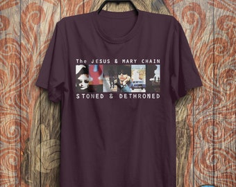 Vintage Stoned & Dethroned 90's T-shirt the Jesus and Mary Chain Shirt, Music Graphic Design, Tour Shirt, Rock Band Music Shirt - Etsy Vintage Stoned & Dethroned 90's T-shirt the Jesus and Mary Chain Shirt, Music Graphic Design, Tour Shirt, Rock Band Music Shirt - Etsy