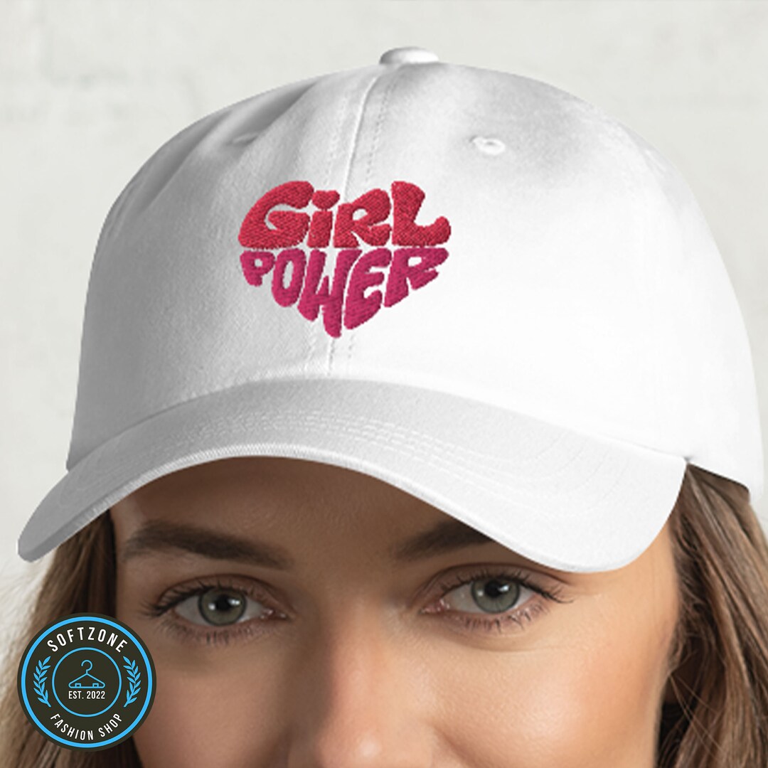 Girl Power Hat Custom Embroidered Hat Funny Quotes Etsy
