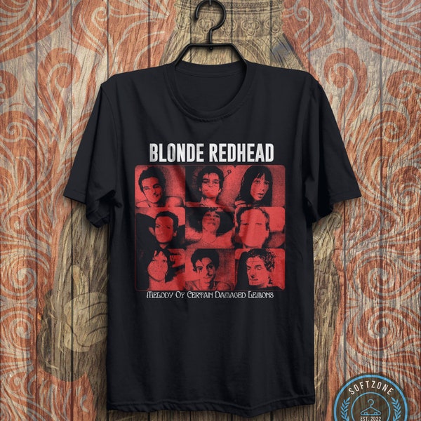 Vintage Blonde Redhead Member T-Shirt - Blonde Redhead Shirt, Blonde Redhead Tour, Rock Band Music