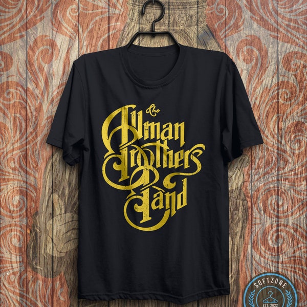 The Allman Brothers Band Vintage Logo T-Shirt The Allman Brothers Band Shirt, Rock Music Shirt, Rock N Roll, Classic Rock Band
