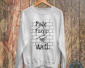 Vintage Pink Floyd The Wall 1982 Sweatshirt - Pink Floyd Shirt, Pink Floyd Tour, Rock Band Music