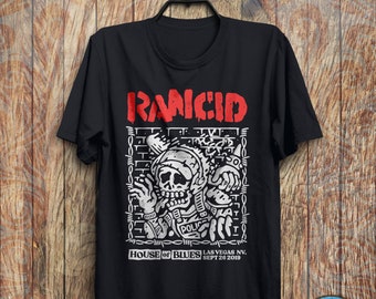 Vintage Rancid Band House Of Blues T-Shirt - Rancid Shirt, Rancid Tour, Rock Band Music