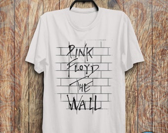 Vintage Pink Floyd The Wall 1982 T-Shirt - Pink Floyd Shirt, Pink Floyd Tour, Rock Band Music