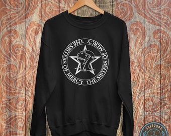 Sisters of Mercy Vintage Logo Sweatshirt - The Sisters of Mercy Shirt, The Sisters of Mercy Tour, Rock Band Music