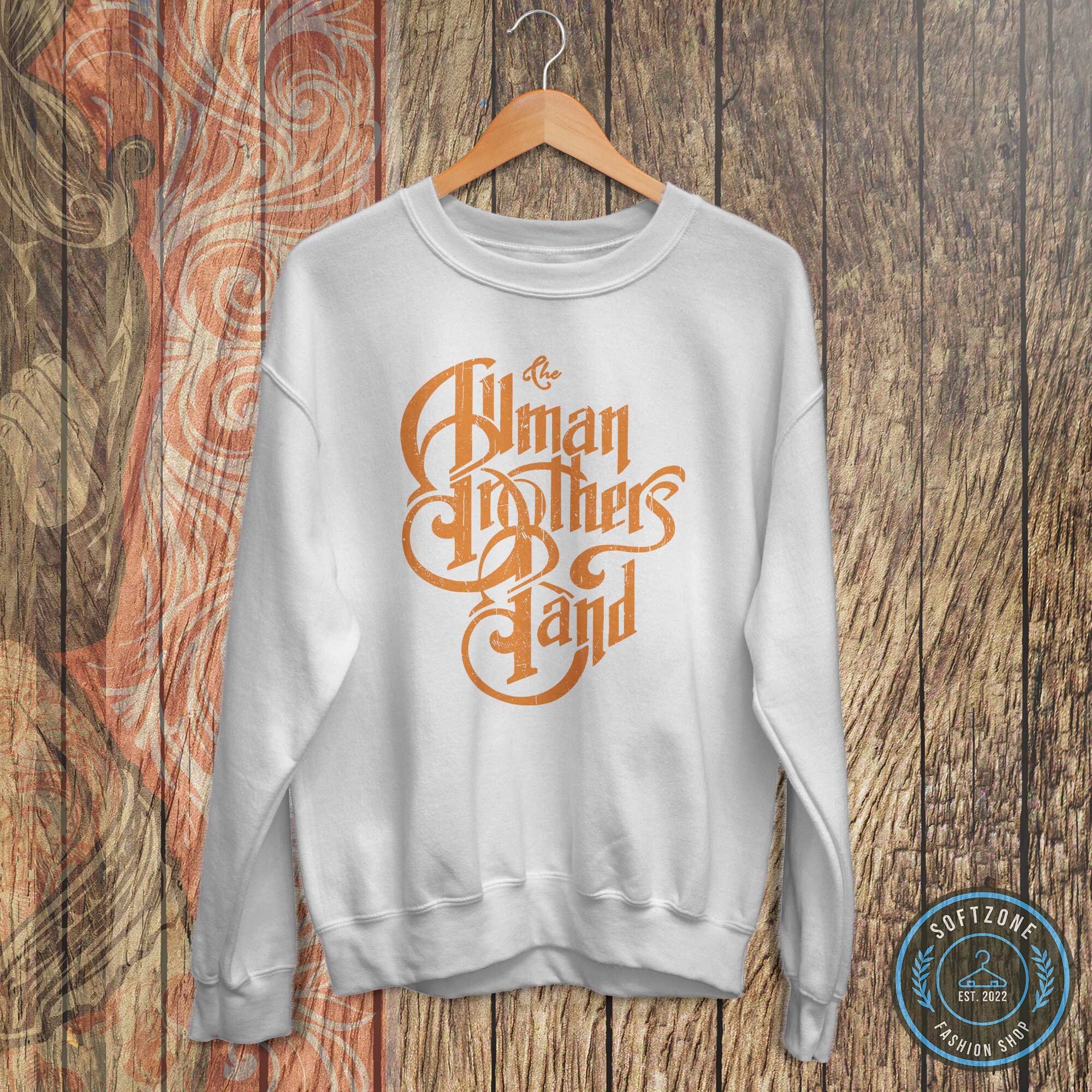 The Allman Brothers Band Vintage Logo Sweatshirt the Allman Brothers Band Shirt Rock Music Shirt Rock N Roll Classic Rock Band Etsy UK