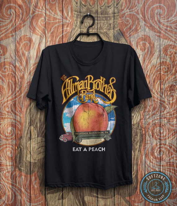 La banda de Allman Brothers come una camiseta vintage de melocoton La camisa de la banda de Allman Brothers camisa de musica rock Rock N Roll banda de rock clasico Etsy