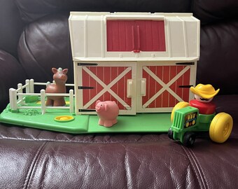 Vintage Fisher Price Farm 910 Complete Set 1986 - Etsy
