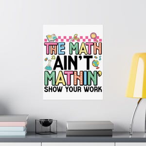Math Poster, Educational Fun Posters for Classroom, Math Decor ...