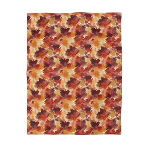 Autumn Leaves Microfiber Duvet Cover, Cozy Bedding, Fall Decor, Bedroom Update, Seasonal Home Accent