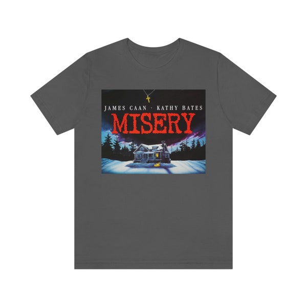 Misery T Shirt - Retro Vintage Style Movie Poster T Shirt 1990 thriller horror graphic tee, 90's Movie Nostalgia Shirt