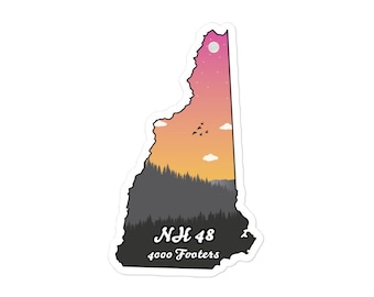 NH 48 4000 Footer Sticker - Digitale Kunst - White Mountains - New Hampshire