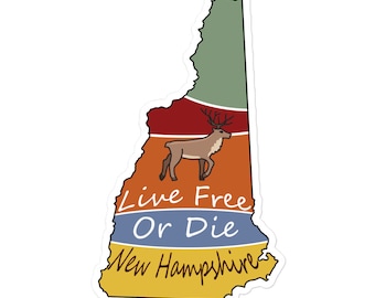 Live Free or Die - New Hampshire - Aufkleber