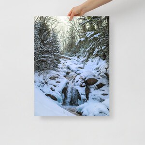 Waterfall Winter - White Mountains - New Hampshire - Falling Waters - Franconia Notch