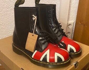 deadstock Dr. Martens Union Jack boots, new