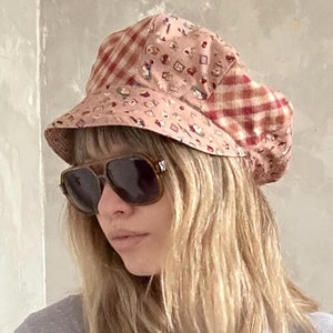 Chapeau Boulanger (Baker Boy) Garçon Crème/beige Style Vintage Années 70 - Neuf