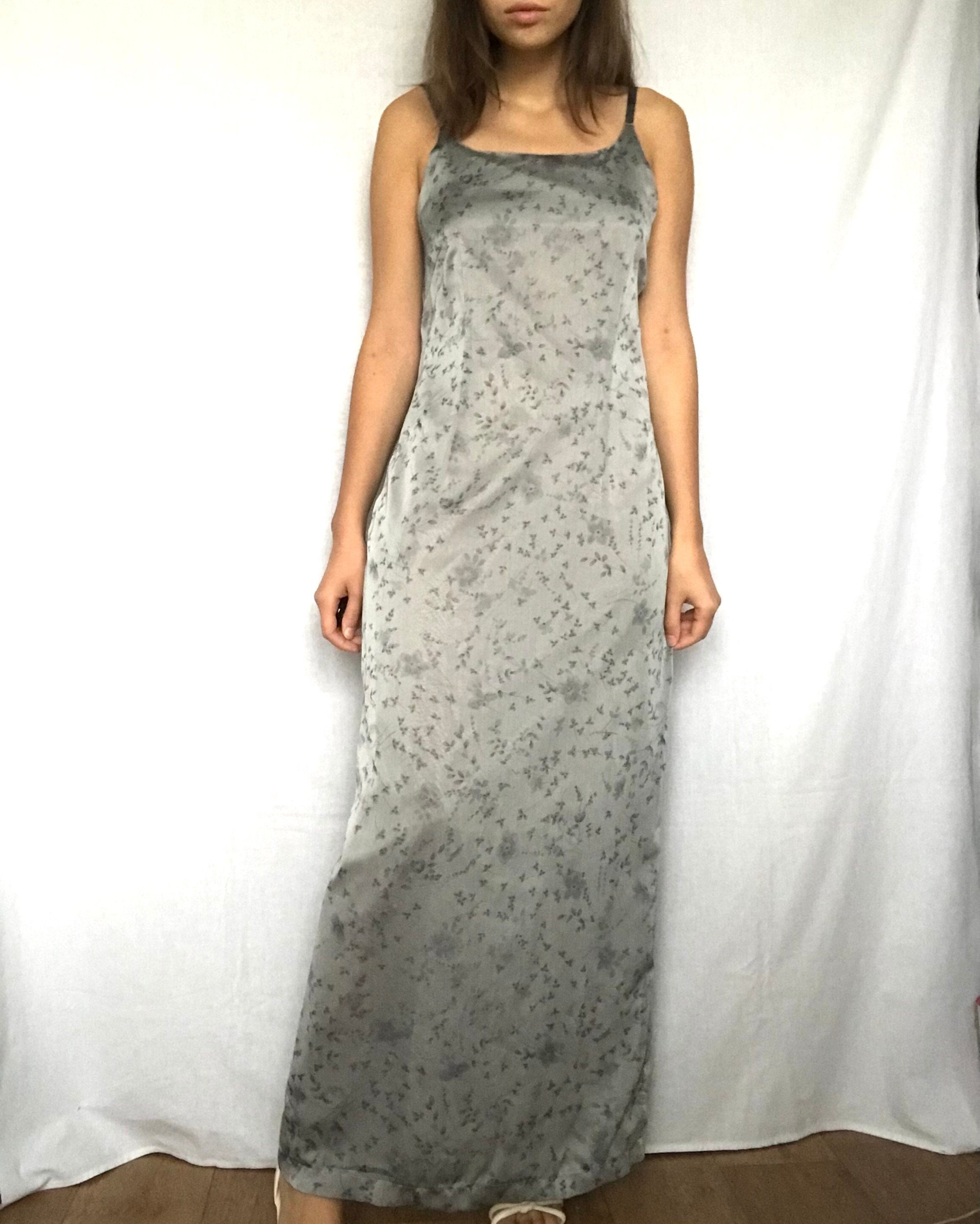 Y2k Silk Maxi Dress 