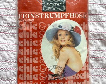 vintage witte doorschijnende nylon panty - delicate panty's uit de jaren 70, retrolingerie in originele verpakking
