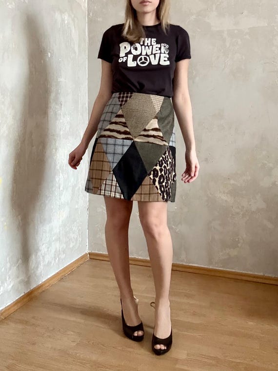 スカート D&G 2000s Patchwork Skirt D&G 2000s Patchwork Skirt
