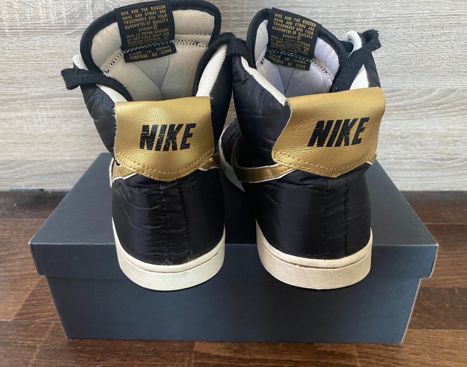 Vintage Nike Vandal High Supreme Metallic Pack Black Gold Etsy UK