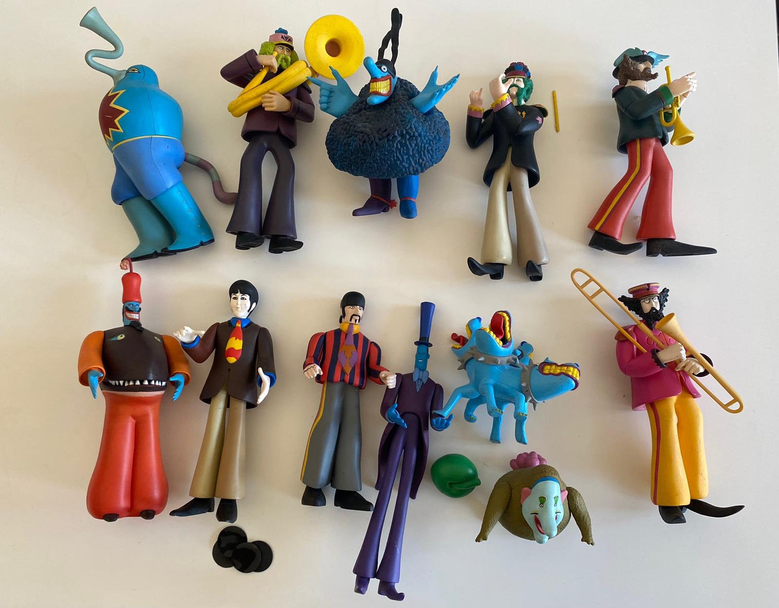 Mcfarlane the Beatles Yellow Submarine Set of 12 Action Figures