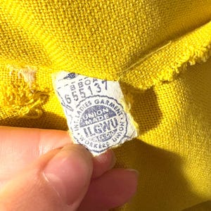 vintage 60s kelly arden yellow mini dress — mod shift, pockets, size xs-s image 9
