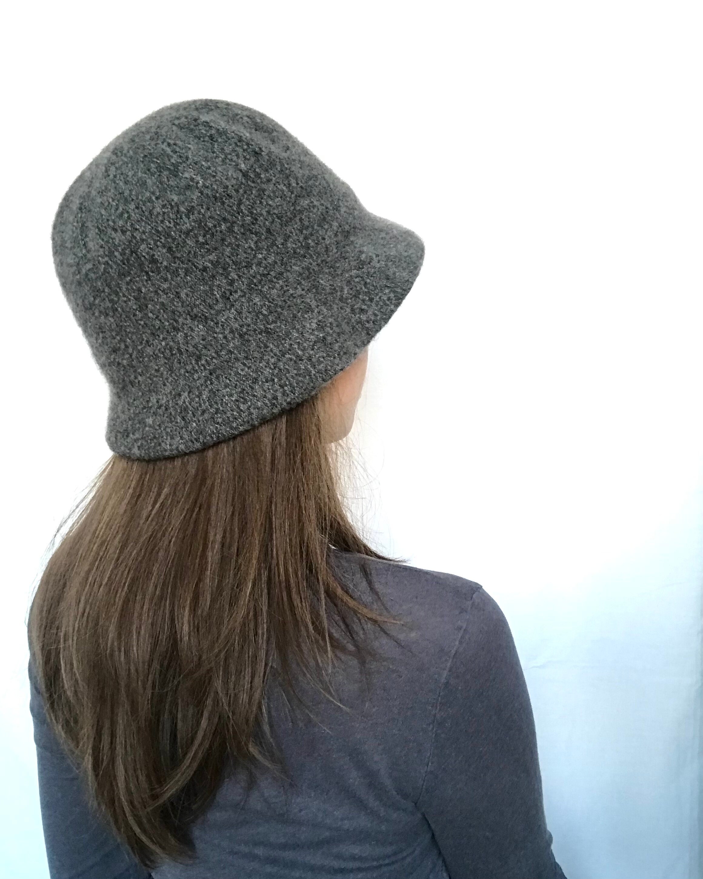 Kenzo Charcoal and Black Wool vintage Hat Kenzo - Logo embroidered wool beret Kenzo main image 3