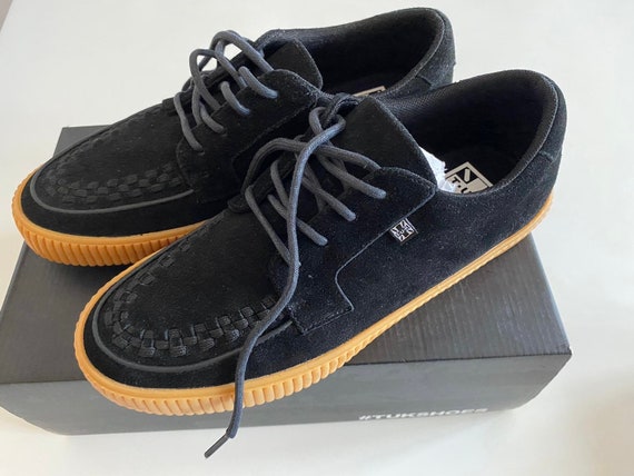 deadstock black suede creepers athletic shoes sne… - image 2