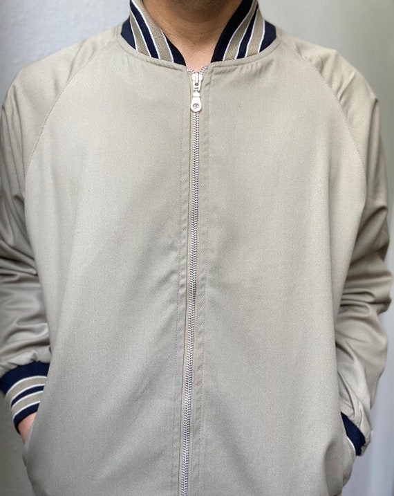 deadstock 80s 90s style beige bomber - image 3