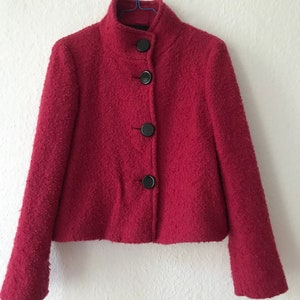 vintage années 60 style y2k Marella mod boucle veste rose framboise image 6