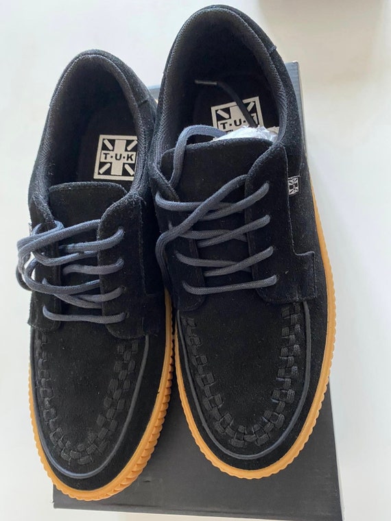 deadstock black suede creepers athletic shoes sne… - image 3