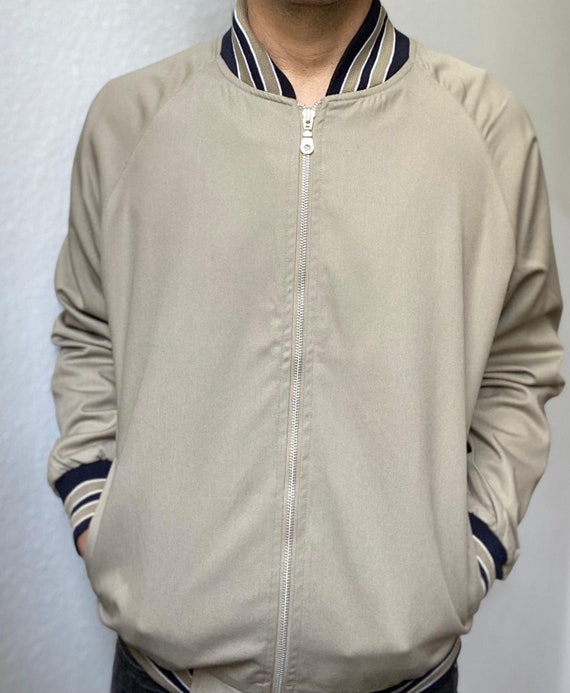 deadstock 80s 90s style beige bomber - image 2