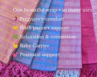 Rebozo Wrap Pack for Pregnancy, Birth, Baby Carrier & Beyond - The Rebozo Embrace