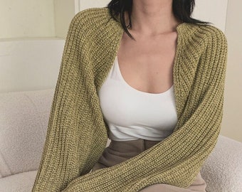 Bolero Knit Cardigan Korean Fashion Style