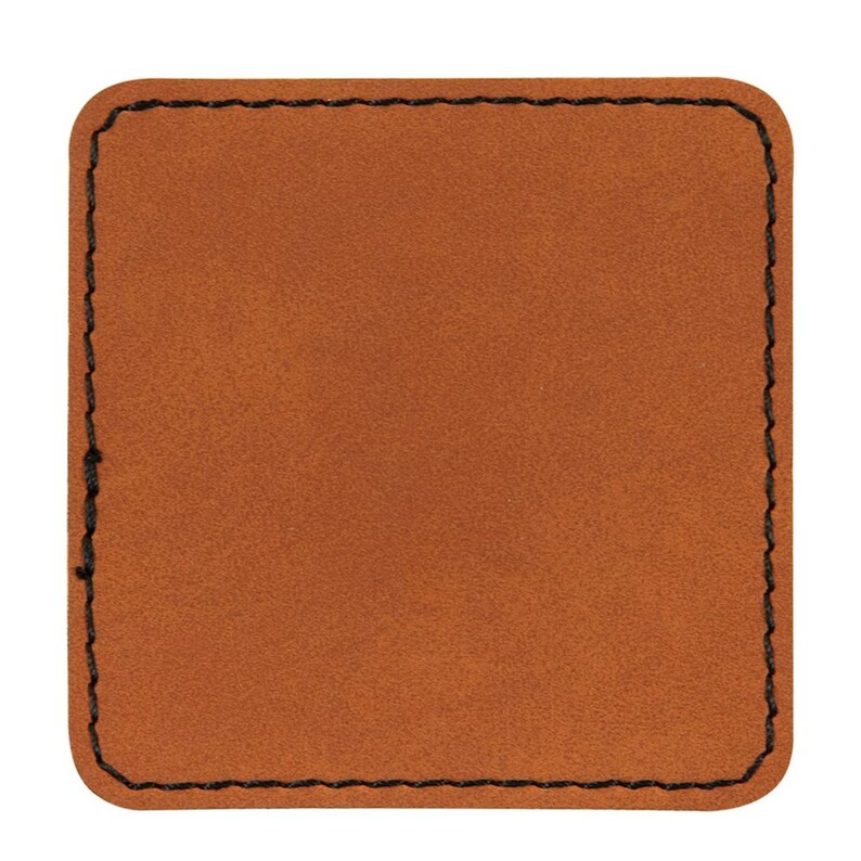 Blank Leather Hat Patches, Laserable Leatherette Patch With Adhesive