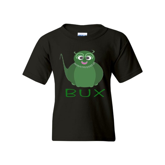 Bux Fun and Cute Dinosaur Character in Vibrant Color Text 