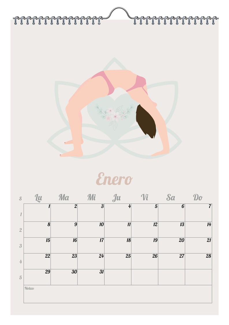 Calendario 2024 Yogaloto Etsy Australia