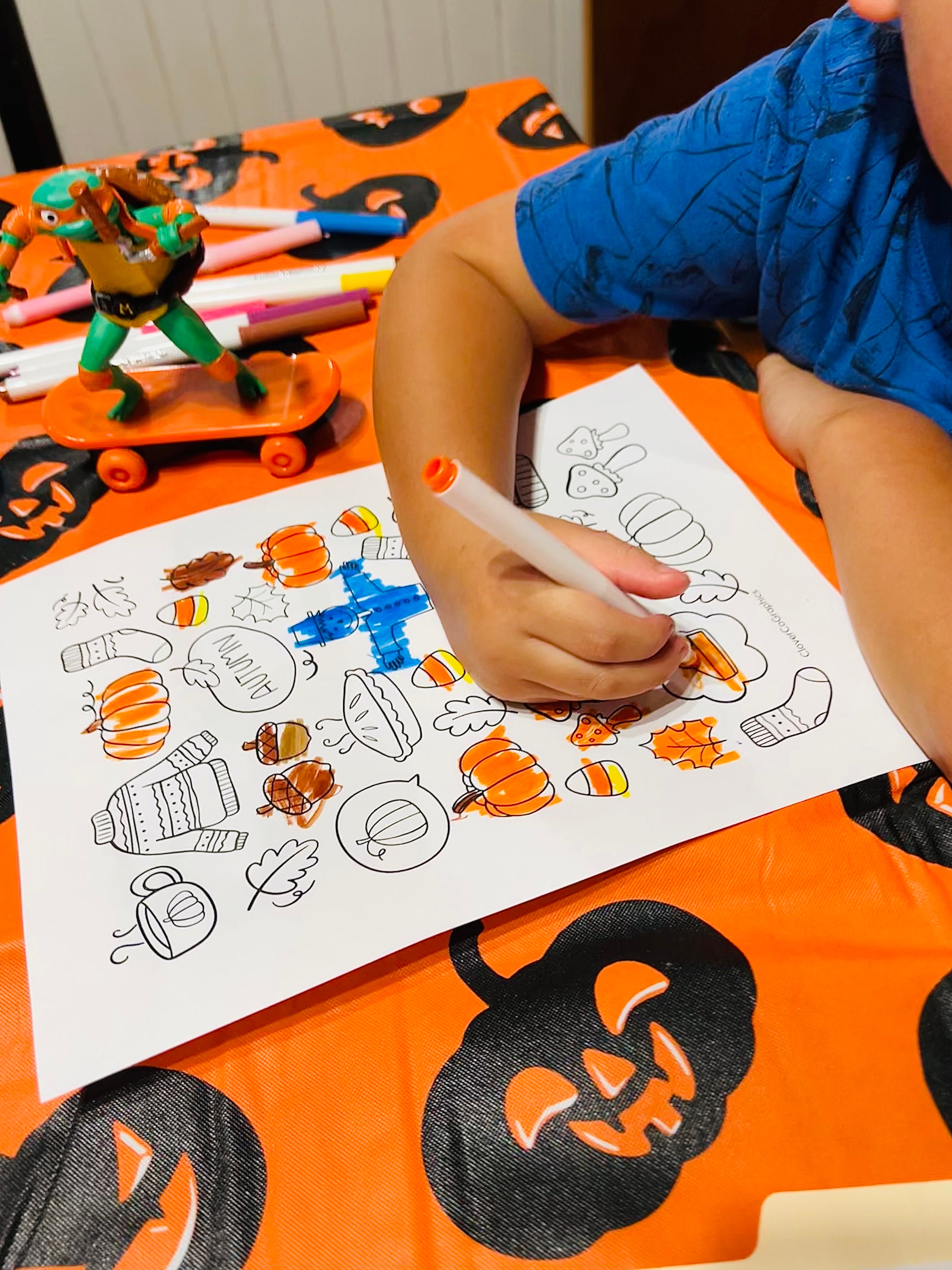 Fall Coloring Pages, Autumn Coloring Pages - Etsy