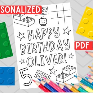 Building Blocks Birthday Activity