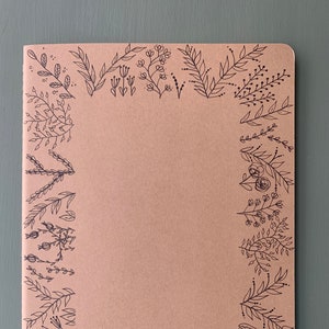 Decorated Kraft Notebook