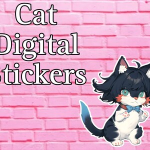 Cat Digital Stickers | Emoji | Discord Stickers | Digital Download