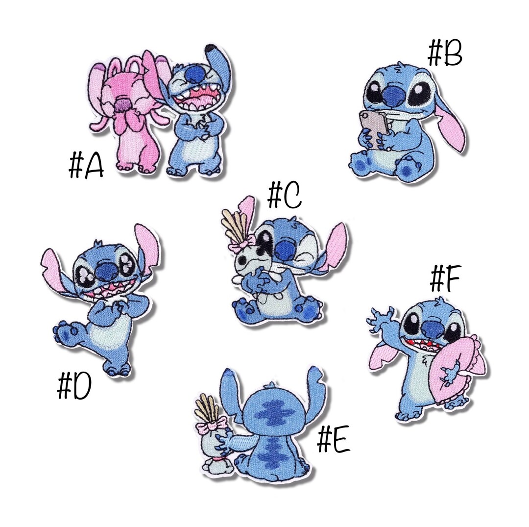 Stitch Ironon Embroidered Patch / Stitch Ironon Patch / DIY Etsy