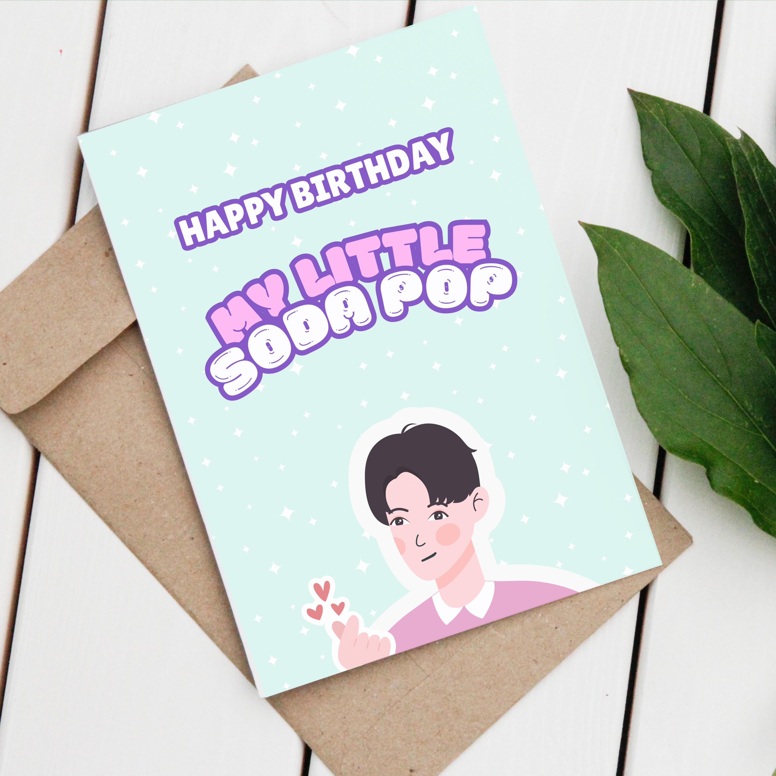 My Little Soda Pop Jinu | K-pop Demon Hunters Birthday Card | Fun