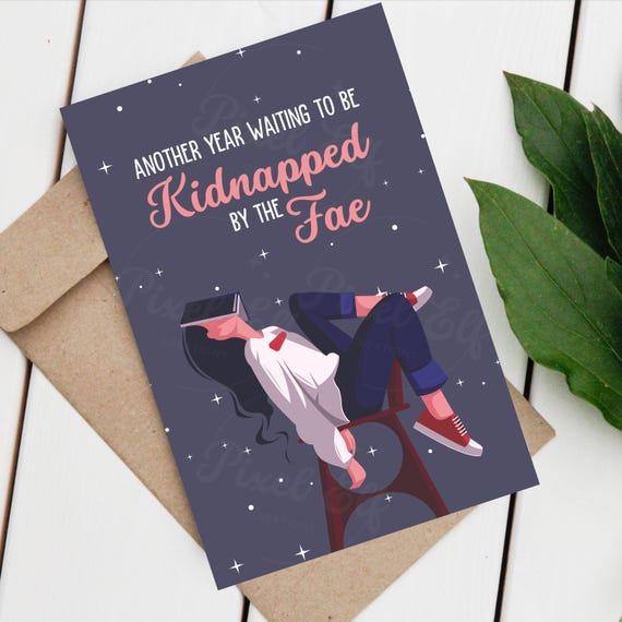Kidnapped by the Fae - Book Birthday Card