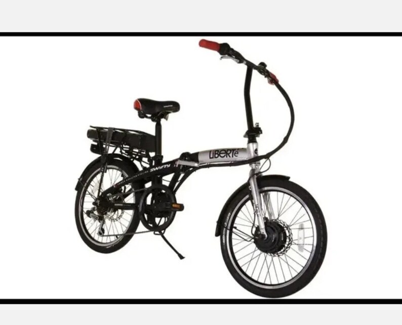 Swifty Liberte Folding Electric Bike Black Etsy
