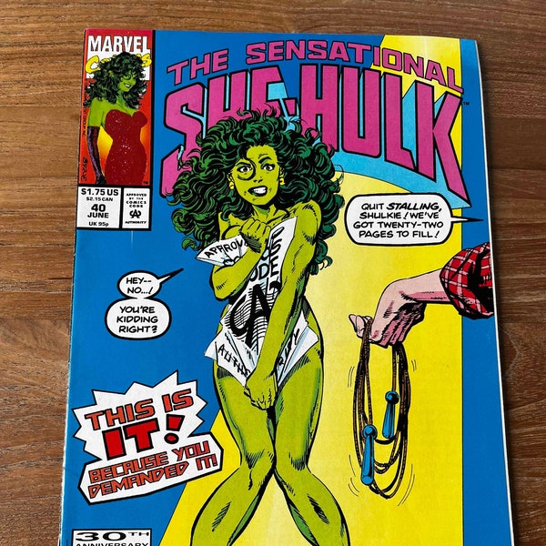 Controversiele strip She-Hulk #40 uit 1992