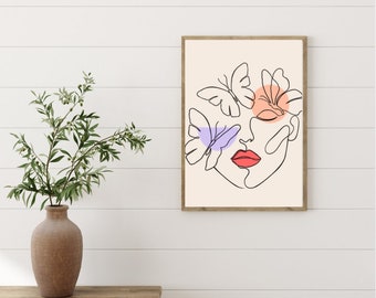 Feminine Minimalist Home Decor Printable Art