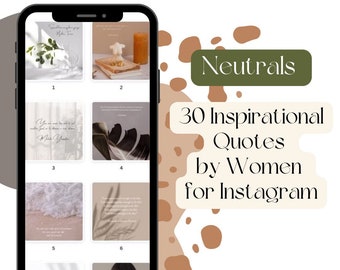 30 Inspirational Quotes by Women - Neutral Palette